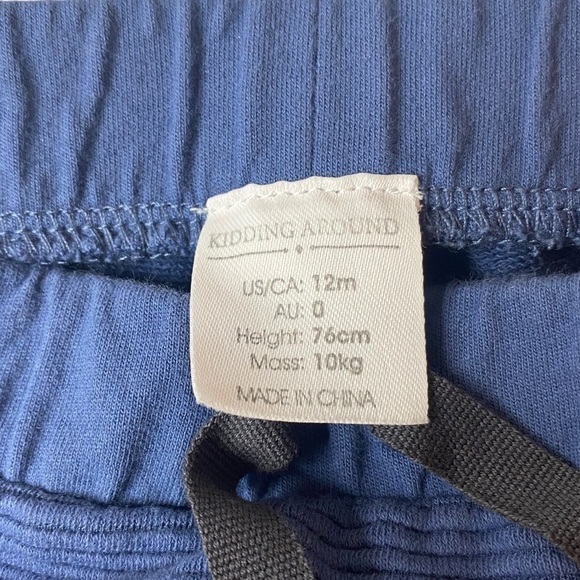 Kidding Around 2 piece overalls and short set size 12 months - Picture 13 of 13